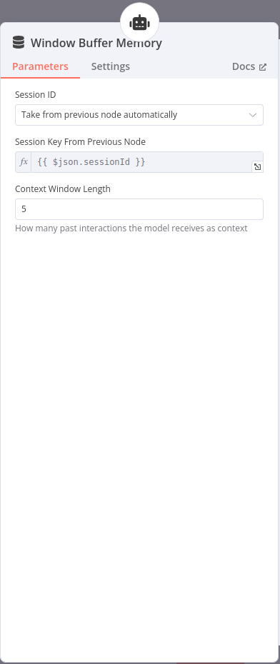 configuration du node windows buffer memory