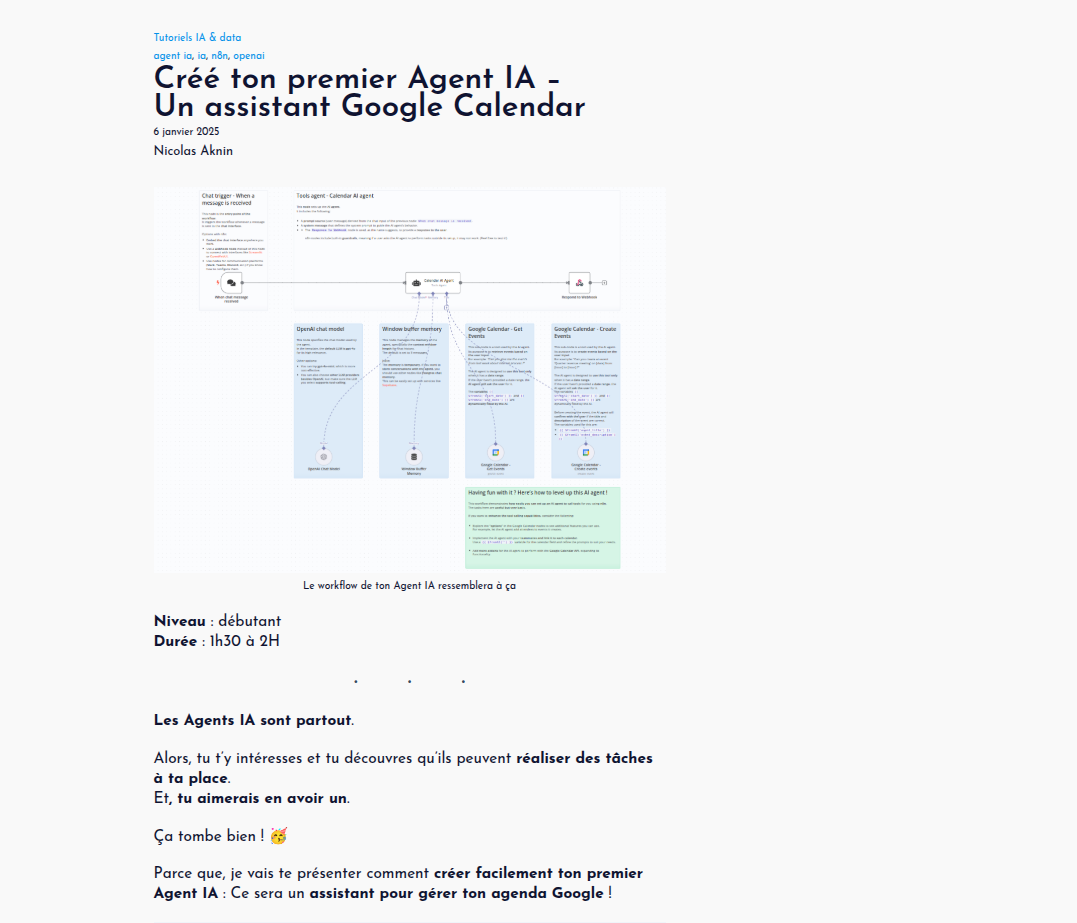 exemple de contenu d'tutoriel dataki ressources