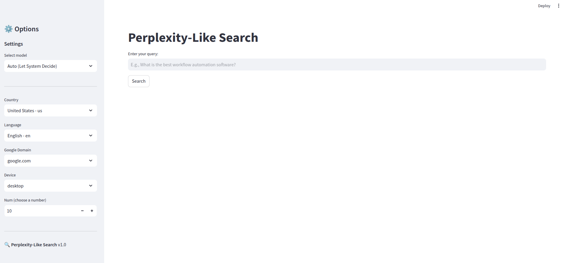 app perlplexity-like streamlit