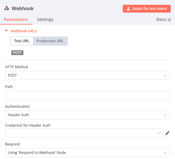 webhook node workflow n8n perlplexity like search